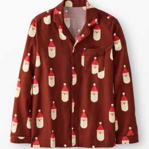 Adult Holiday Flannel Pajama Top