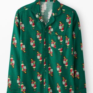 Adult Dr. Seuss Grinch Flannel Pajama Top