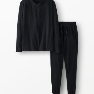 Adult Long Sleeve HannaSoft? Henley Pajama Set