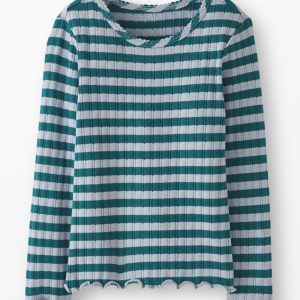 Long Sleeve Pointelle Top