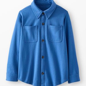 French Terry Button Up Shirt
