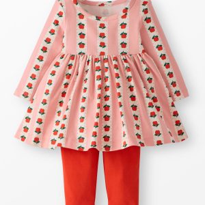 Baby Long Sleeve Skater Dress & Leggings Set