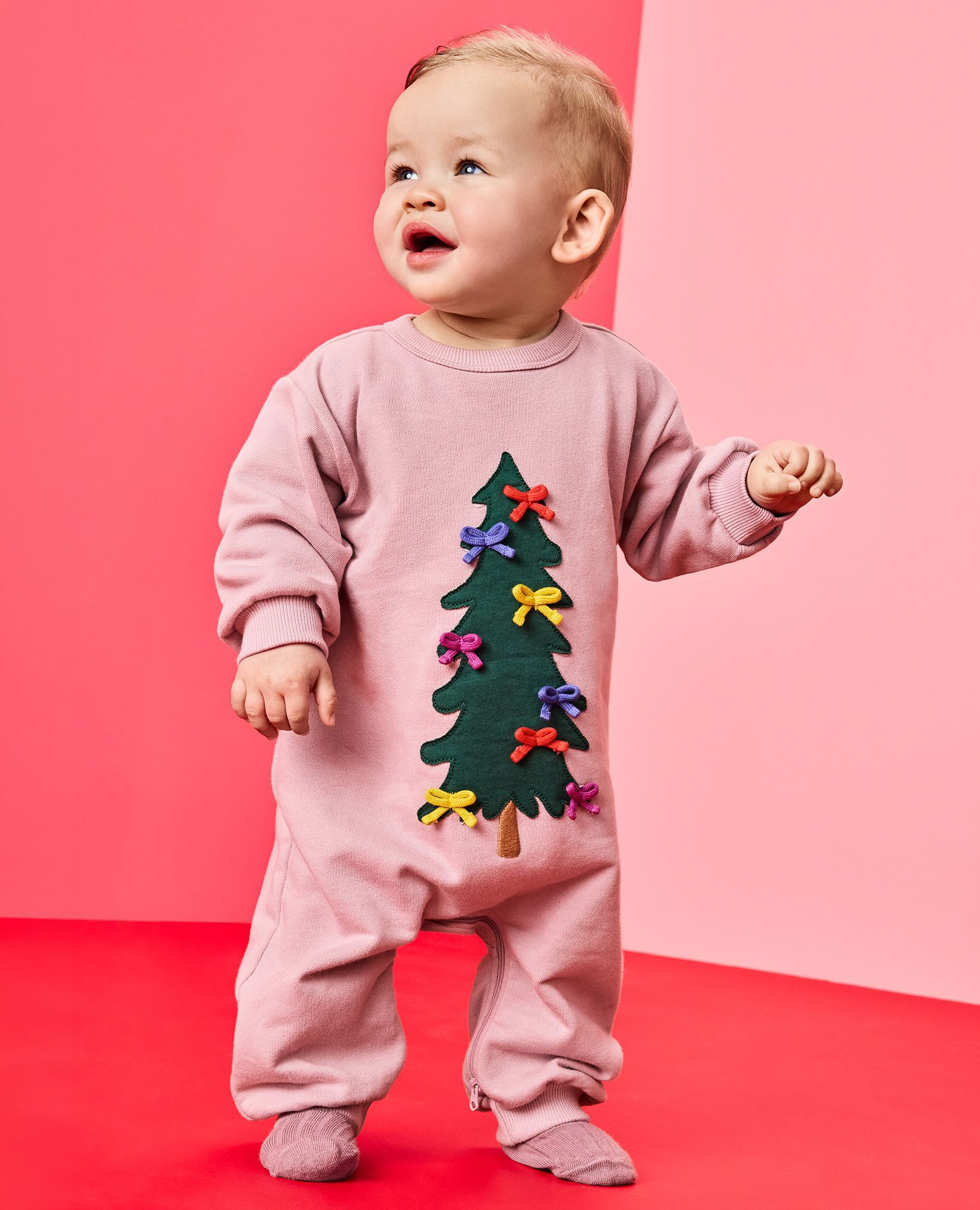 Baby Holiday French Terry Romper