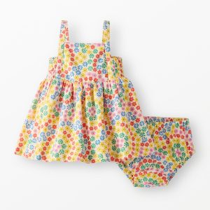 Baby Sleeveless Poplin Dress & Bloomers Set