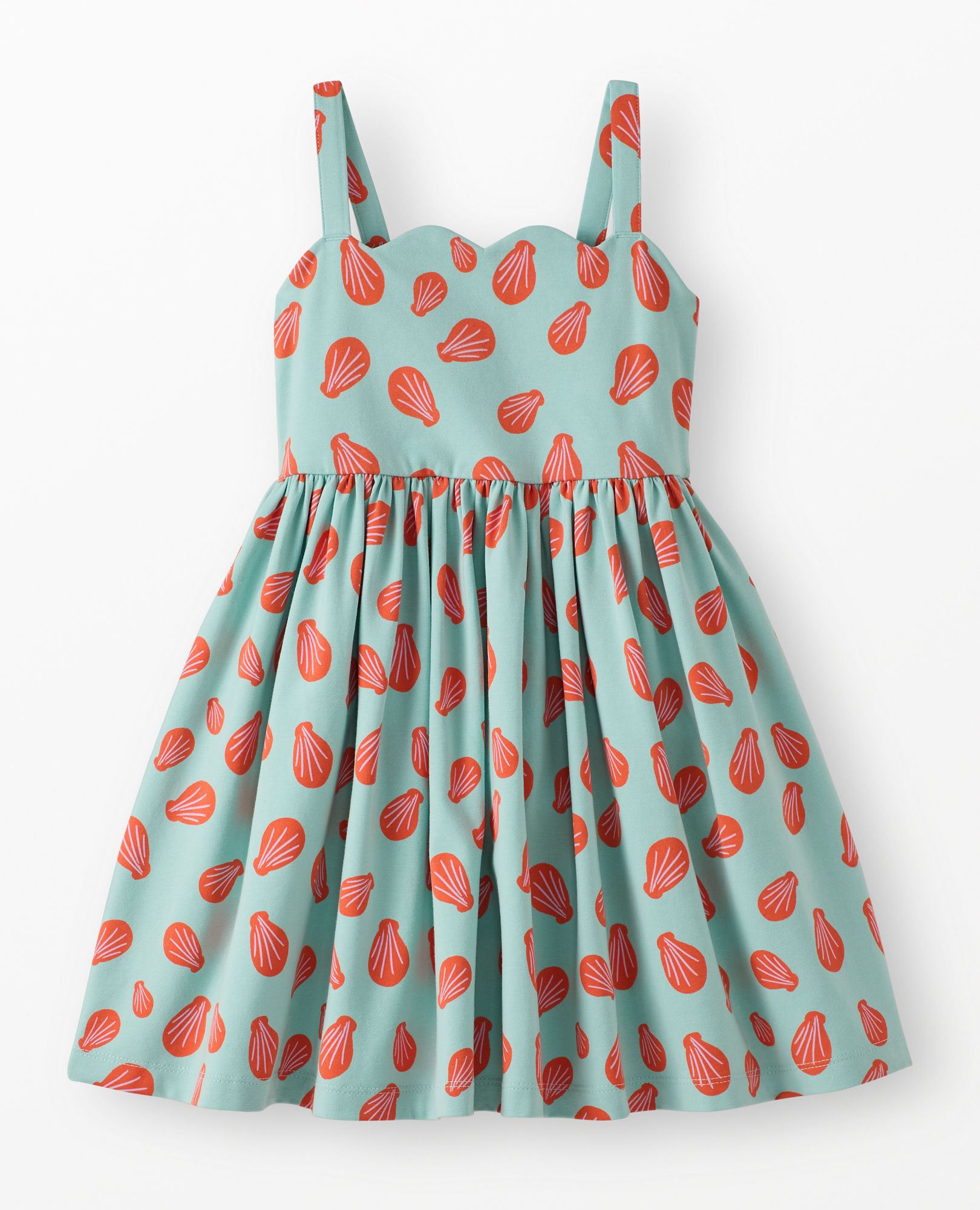 Sleeveless Scalloped Skater Dress with Pockets - Image 5