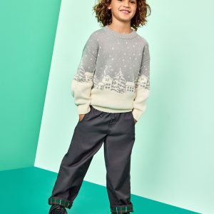 Canvas Pull-On Lined Pants