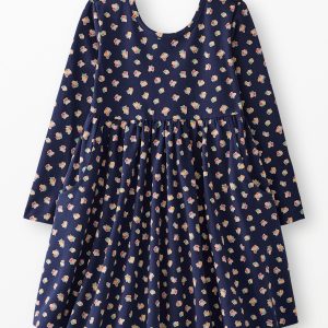 Long Sleeve Skater Dress with Pockets