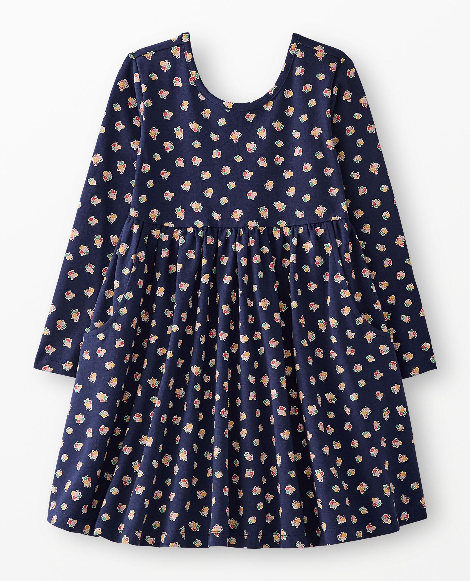 Long Sleeve Skater Dress with Pockets - Image 2