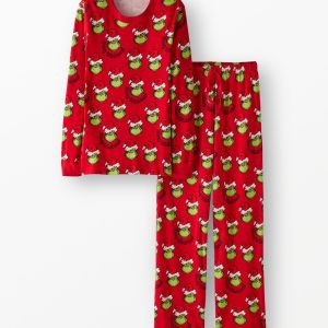 Adult Dr. Seuss Grinch Relaxed Fit Pajama Set