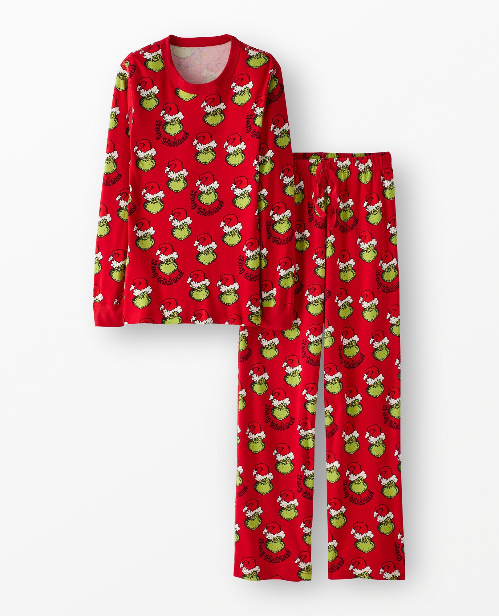 Adult Dr. Seuss Grinch Relaxed Fit Pajama Set