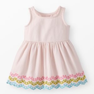 Baby Sleeveless Embroidered Tiered Dress