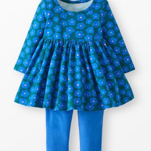 Baby Long Sleeve Skater Dress & Leggings Set