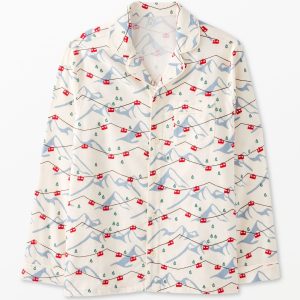 Adult Holiday Flannel Pajama Top