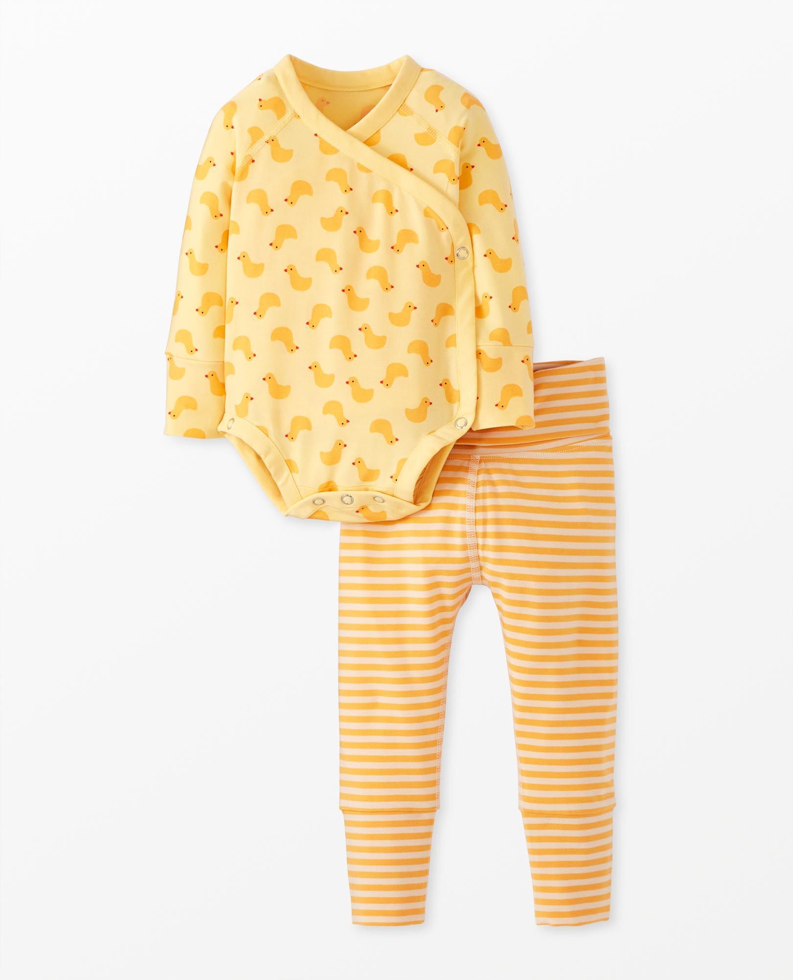 Baby Layette Wrap Top & Wiggle Pants in HannaSoft?