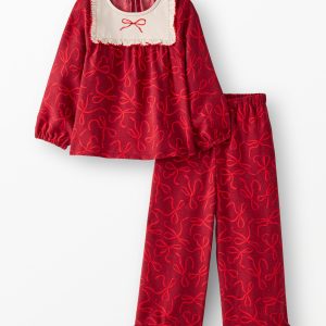 Holiday Flannel Bib Pajama Set