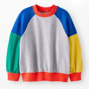 French Terry Colorblock Bubble Sweatshirt