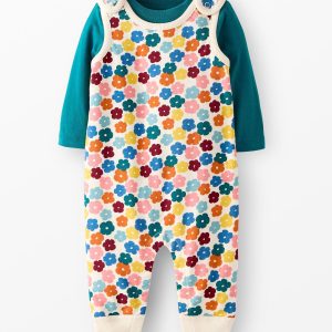 Baby French Terry Tee & Overalls Set