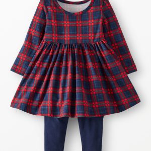 Baby Long Sleeve Skater Dress & Leggings Set