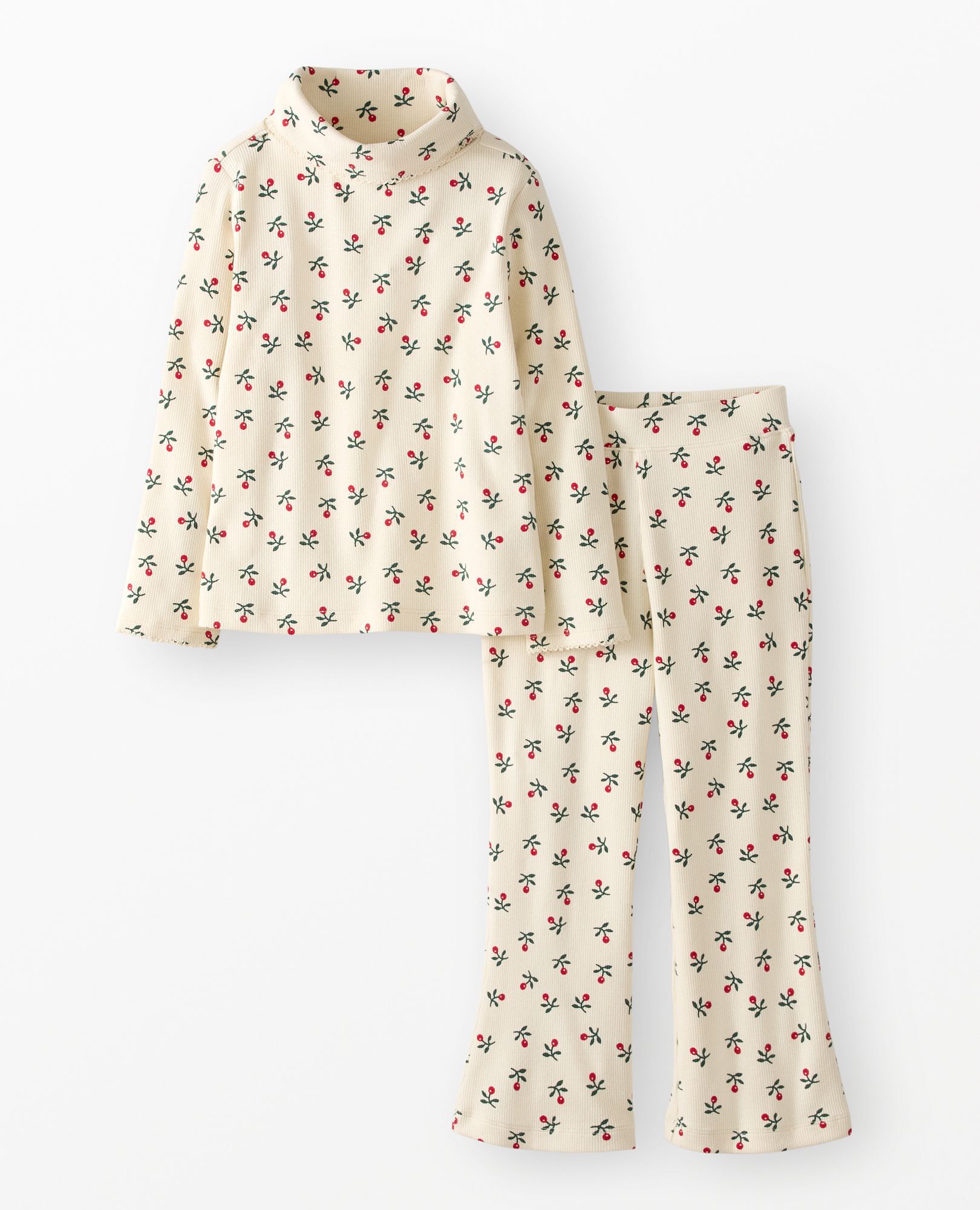 Long Sleeve Turtleneck Top & Flare Pants Set