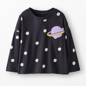 Relaxed Fit Dot Graphic T-Shirt