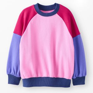 French Terry Colorblock Bubble Sweatshirt