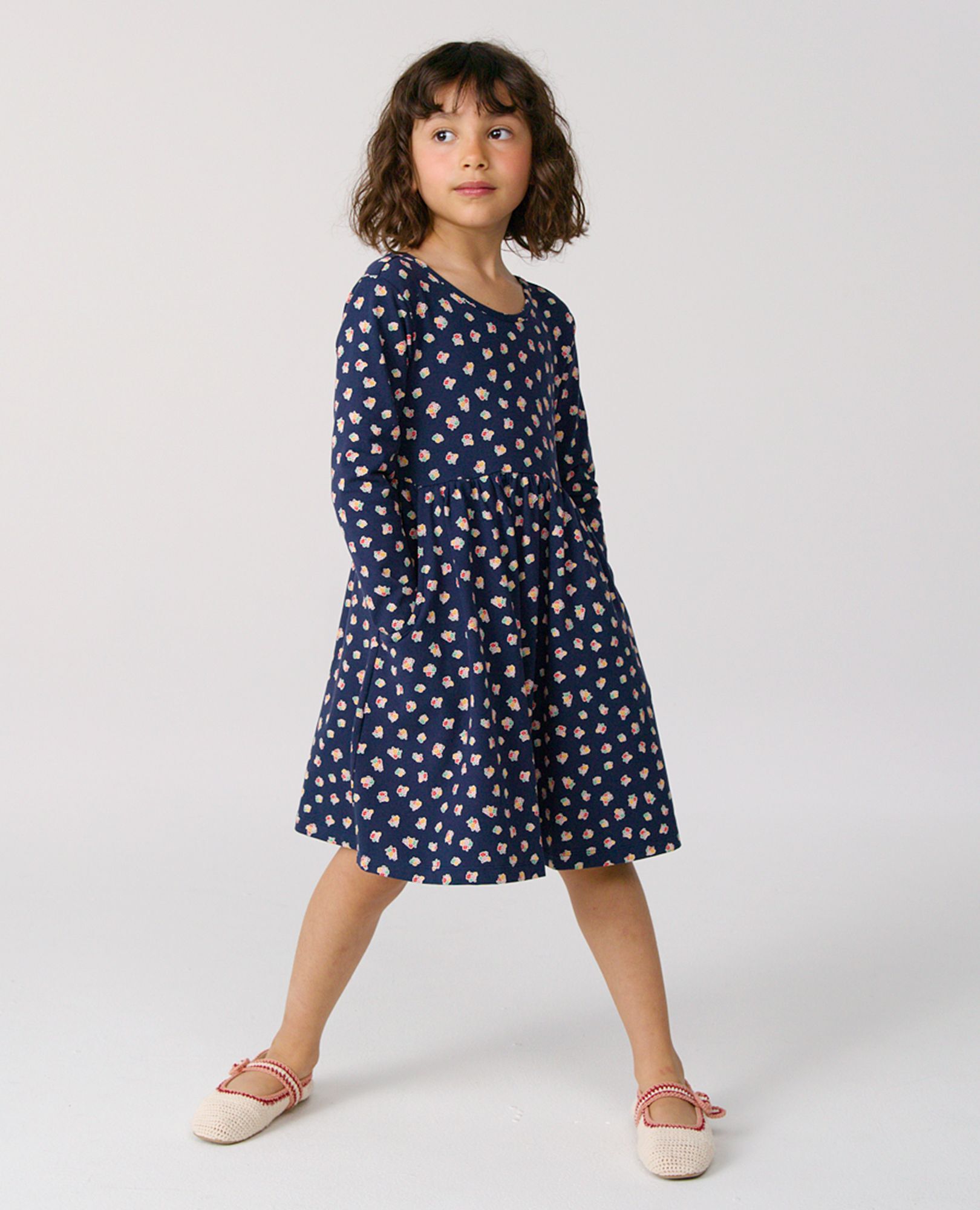 Long Sleeve Skater Dress with Pockets - Image 4