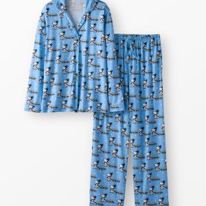 Women's Peanuts Holiday Long Sleeve HannaSoft? Pajama Set
